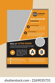 Creative Corporate Business Flyer Template Simple and clean A4 Size with Bleed Vector design