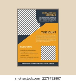 Creative Corporate Business Flyer Template Simple and clean A4 Size with Bleed Vector design