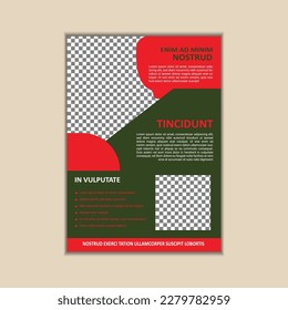 Creative Corporate Business Flyer Template Simple and clean A4 Size with Bleed Vector design