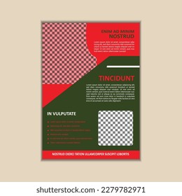 Creative Corporate Business Flyer Template Simple and clean A4 Size with Bleed Vector design