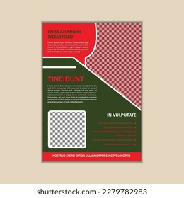 Vorlage für kreative Unternehmensflyer Einfache und saubere A4-Größe mit Vektordesign