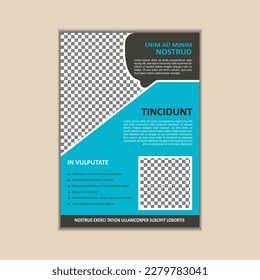 Creative Corporate Business Flyer Template Simple and clean A4 Size with Bleed Vector design
