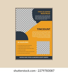 Creative Corporate Business Flyer Template Simple and clean A4 Size with Bleed Vector design