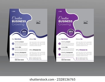 Creative corporate business flyer template, Corporate Business flyer template, Flyer Template Geometric shape used for business poster layout, business flyer template with minimalist layout