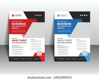 Creative corporate business flyer template design