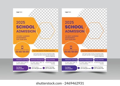 Creative corporate business flyer template design. Brochure template design with two color variation bundle. Vector template design for Brochure, Magazine, Poster, Leaflet Presentation, Flyer, layout.