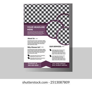 Creative Corporate Business Flyer Template Design.