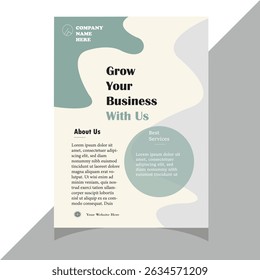 Creative Corporate business flyer template design Cover modern layout.