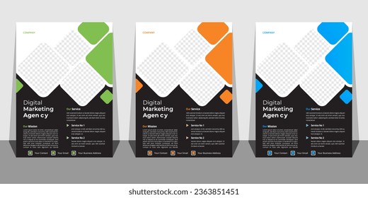 Creative corporate business flyer template,Corporate Business flyer template, Flyer Template Geometric shape used for business poster layout,business flyer template with minimalist layout,Graphic