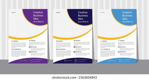 Creative corporate business flyer template,Corporate Business flyer template, Flyer Template Geometric shape used for business poster layout,business flyer template with minimalist layout,Graphic