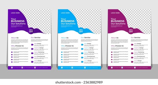Creative corporate business flyer template,Corporate Business flyer template, Flyer Template Geometric shape used for business poster layout,business flyer template with minimalist layout,Graphic
