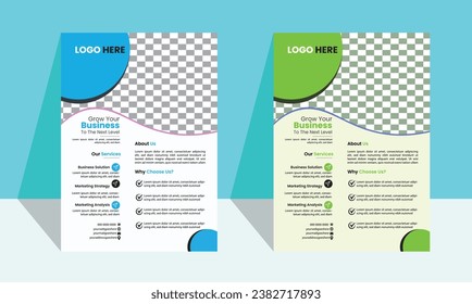 Plantilla de folleto empresarial creativa,Plantilla de folleto empresarial, plantilla de volante Forma geométrica utilizada para la distribución de afiches empresariales,plantilla de folleto comercial con diseño minimalista,Diseño gráfico