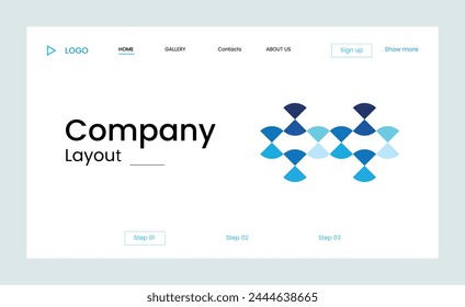 Creative corporate business landing page design