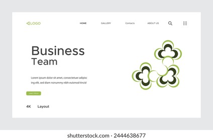 Creative corporate business landing page design