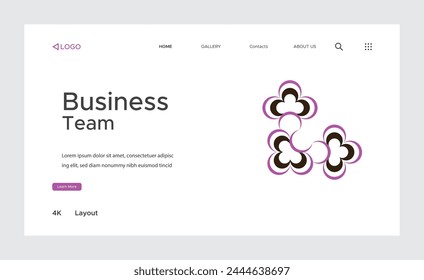 Creative corporate business landing page design