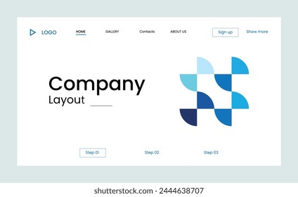 Creative corporate business landing page design