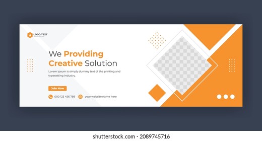 Creative Corporate Business Marketing Social Media Cover Banner Post Template	