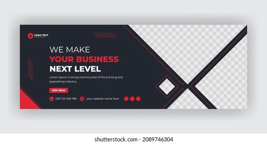 Creative Corporate Business Marketing Social Media Cover Banner Post Template	