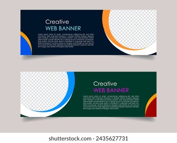 Creative corporate business marketing social media banner post template, Promotional banner for social media post, web banner and flyer, Sale banner for web and social media template