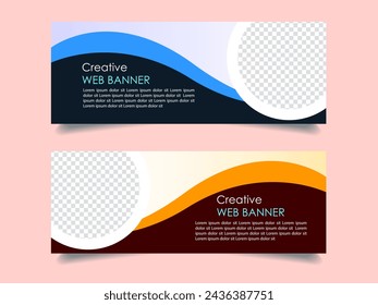 Creative corporate business marketing social media banner post template, Promotional banner for social media post, web banner and flyer, Sale banner for web and social media template