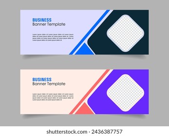 Creative corporate business marketing social media banner post template, Promotional banner for social media post, web banner and flyer, Sale banner for web and social media template