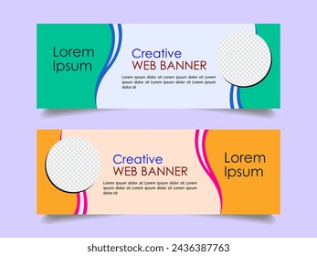 Creative corporate business marketing social media banner post template, Promotional banner for social media post, web banner and flyer, Sale banner for web and social media template