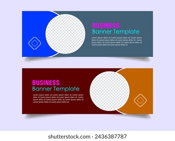 Creative corporate business marketing social media banner post template, Promotional banner for social media post, web banner and flyer, Sale banner for web and social media template