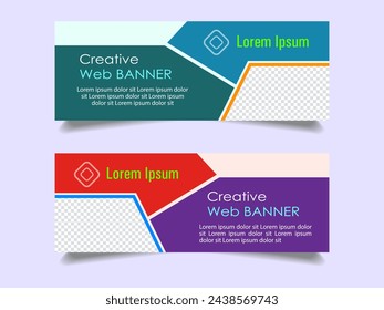 Creative corporate business marketing social media banner post template, Promotional banner for social media post, web banner and flyer, Sale banner for web and social media template