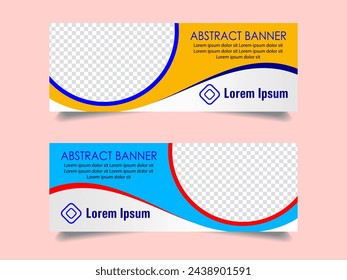 Creative corporate business marketing social media banner post template, Promotional banner for social media post, web banner and flyer, Sale banner for web and social media template