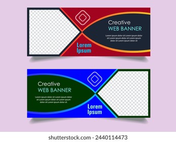 Creative corporate business marketing social media banner post template, Promotional banner for social media post, web banner and flyer, Sale banner for web and social media template