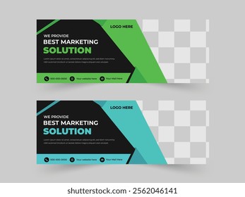  Creative corporate business marketing social media Facebook cover banner post template, modern 2 colour set, social media marketing promotion timeline cover post and or web banner 