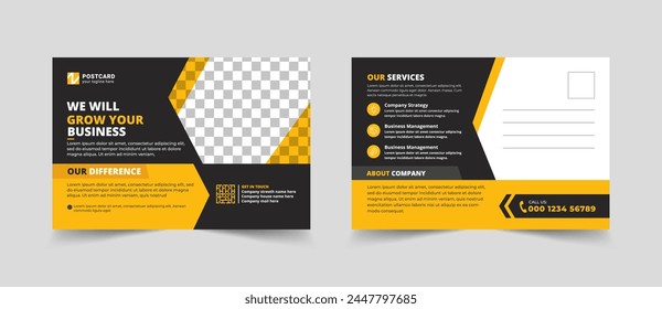 Creative corporate business postcard EDDM design template