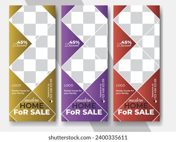 Creative Corporate Business roll up banner Template