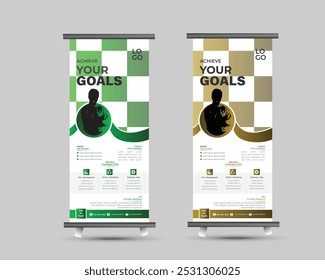 Creative Corporate business Roll up banner stand template design
