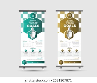 Creative Corporate business Roll up banner stand template design