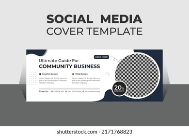 Creative Corporate Business Social Media Cover Design Template, Banner Template and Web Banner Template Design.