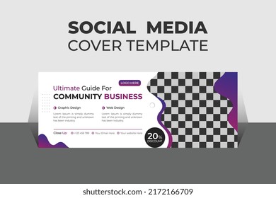 Creative Corporate Business Social Media Cover Design Template, Banner Template and Web Banner Template Design.