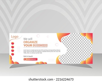 Creative and Corporate business social media design Facebook cover template web banner template for Social Media Post