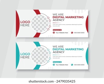 Creative Corporate business social media design Facebook cover template web banner Template.