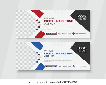 Creative Corporate business social media design Facebook cover template web banner Template.