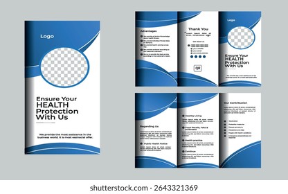 Creative corporate business tri fold brochure design