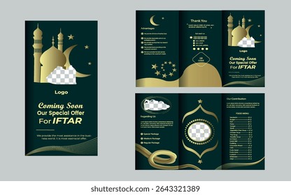 Creative corporate business tri fold brochure design