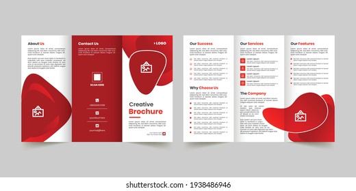 Creative corporate business trifold brochure template