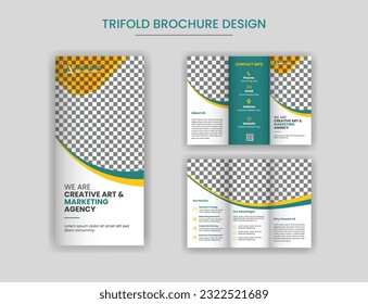 Creative Corporate Business Trifold Brochure Design,Professional tri fold brochure design.