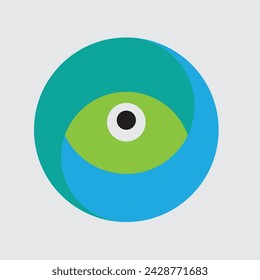 Creative Corporate Color Eye Logo 