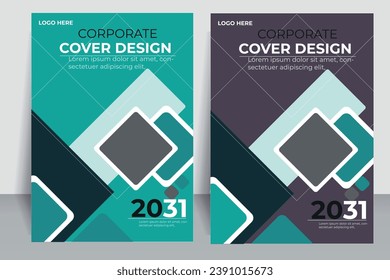 Plantilla creativa de portada corporativa, volante, revista, folleto, folleto, vector editable, listo para imprimir