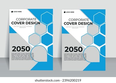 Creative corporate cover template, flyer, magazine, brochure, booklet, editable vector, print ready