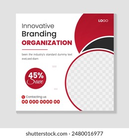 Creative Corporate and digital business marketing promotion post design or social media banner minimal and modern