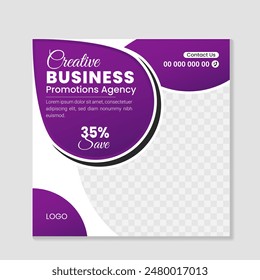 Creative Corporate and digital business marketing promotion post design or social media banner minimal and modern