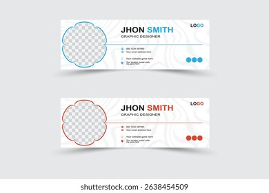 Creative Corporate Email Signature Design Email signature template design.